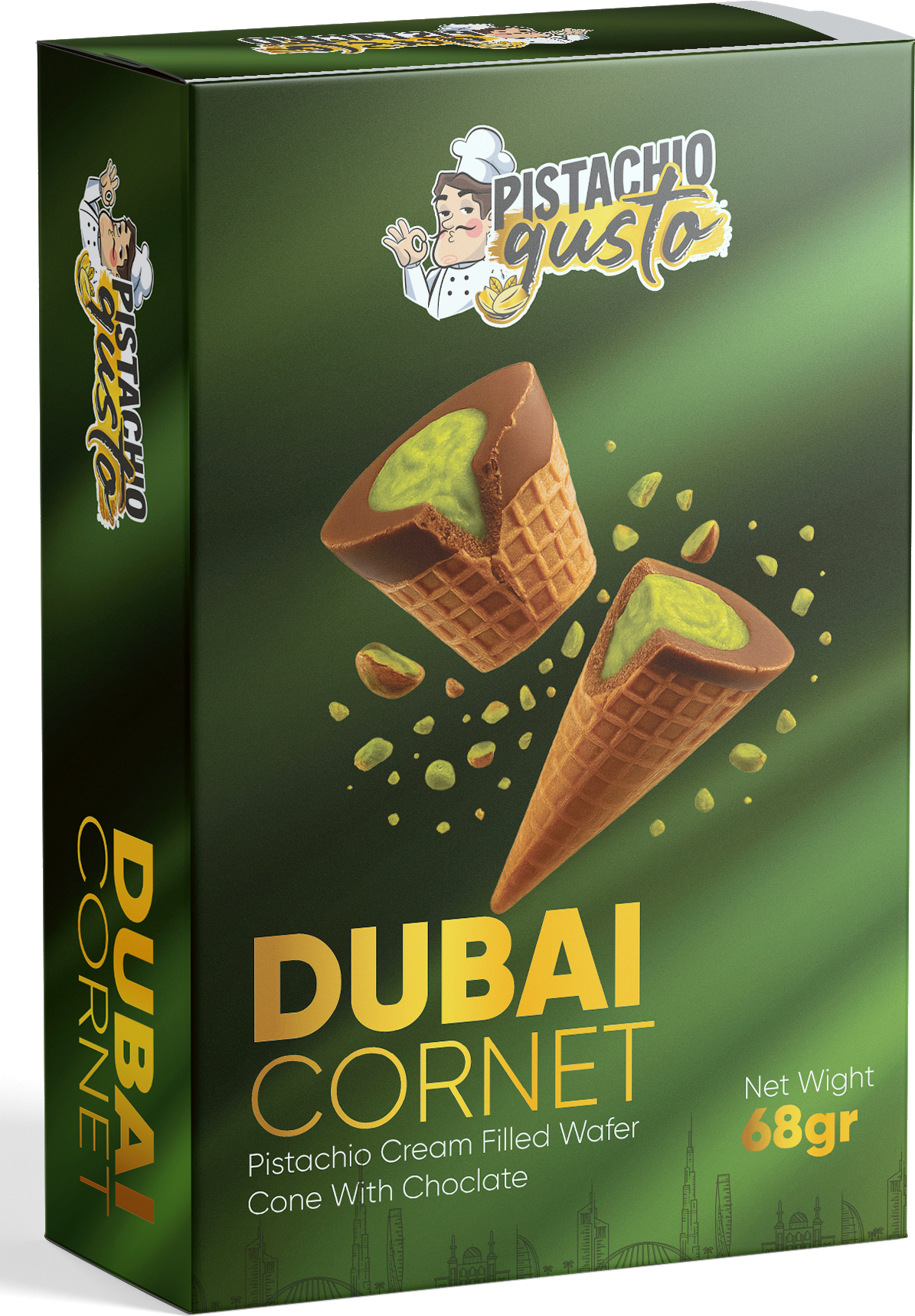 cornet dubai chocolade 68gr 6x